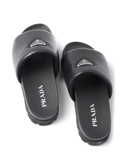 prada flip flops 2015|Prada fluffy slides.